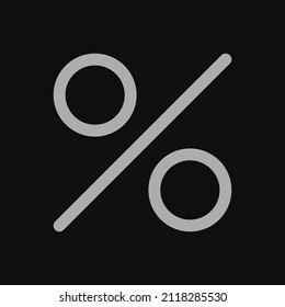 icono de descuento con fondo negro