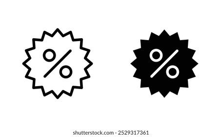 Concepto de icono de descuento. Vector de acciones