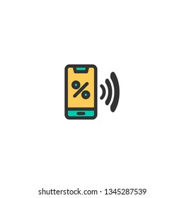 Discount icon design. e-commerce icon vector illustration