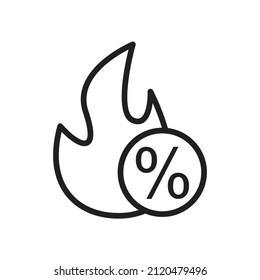 Rabatt Icon Design für Grafik und Web. Vektorgrafik