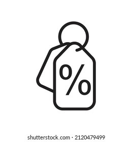 Discount icon design for graphic and web. vector illustration