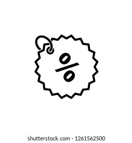 Discount Icon. Editable vector stroke 64x64 Pixel