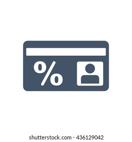 Discount Icon, flat design style