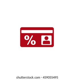 Discount Icon, flat design style