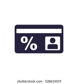 Discount Icon, flat design style
