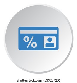 Discount Icon, flat design style
