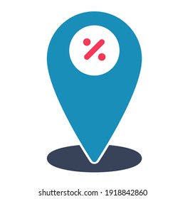 Discount icon flat style, you can use for commercial