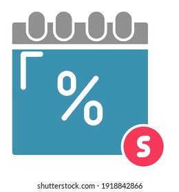 Discount icon flat style, you can use for commercial