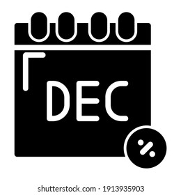 Discount icon glyph style, you can use for commercial