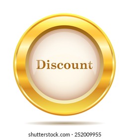 Discount icon. Internet button on white background. EPS10 vector. 