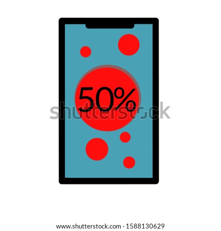 discount icon for internet shooping.vector icon art 