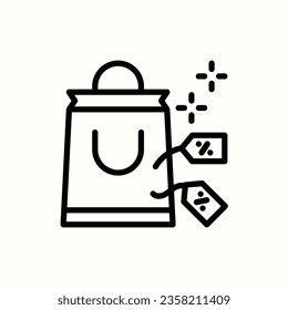 icono de descuento, icono aislado en fondo claro, perfecto para sitio web, blog, logotipo, diseño gráfico, medios sociales, interfaz de usuario, aplicación móvil