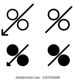 Discount icon isolated on background. Sale icon vector illustration 
