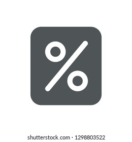 Discount icon isolated on white background. Percentage symbol modern, simple, vector, icon for website design, mobile app, ui. Vector Illustration
