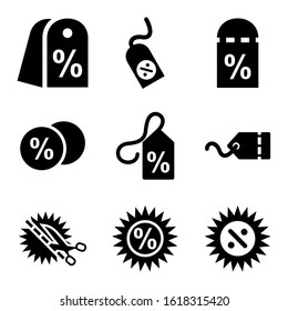 discount icon isolated sign symbol vector illustration - Collection of high quality black style vector icons
