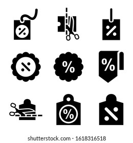 discount icon isolated sign symbol vector illustration - Collection of high quality black style vector icons
