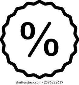 discount icon. isolated sign symbol vector illustration. black style. flat design. in trendy style

