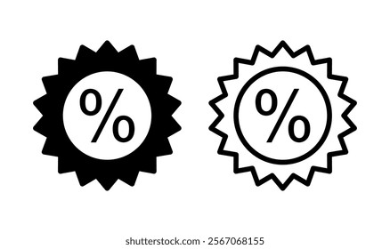 Discount icon logo design. Discount tag sign and symbol