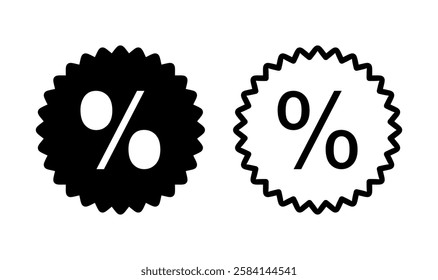 Discount icon logo design. Discount tag sign and symbol