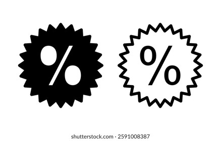 Discount icon logo design. Discount tag sign and symbol