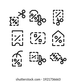 discount icon or logo isolated sign symbol vector illustration - Collection of high quality black style vector icons
