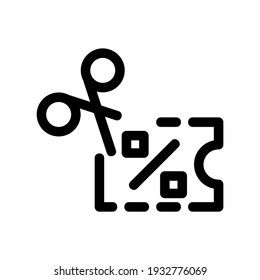discount icon or logo isolated sign symbol vector illustration - high quality black style vector icons
