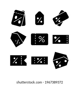 discount icon or logo isolated sign symbol vector illustration - Collection of high quality black style vector icons
