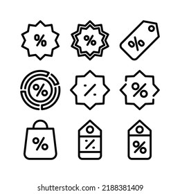 discount icon or logo isolated sign symbol vector illustration - Collection of high quality black style vector icons

