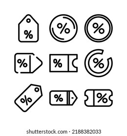 discount icon or logo isolated sign symbol vector illustration - Collection of high quality black style vector icons
