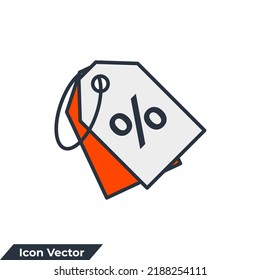 discount icon logo vector illustration. Shopping tags symbol template for graphic and web design collection