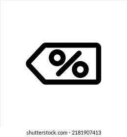 Discount icon, Outline style, Vector Editable