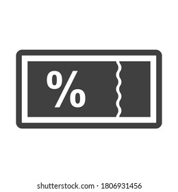 Discount Icon Parking Coupons vector illustration on white background 