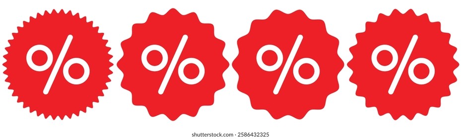 Discount icon, Percentage, finance percent offer tag, Shopping Sale label. Percent sign in sircle, discount icon on light background. Sale symbol. Shopping, label, coupon, special, gift, business .