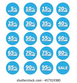 Discount icon set