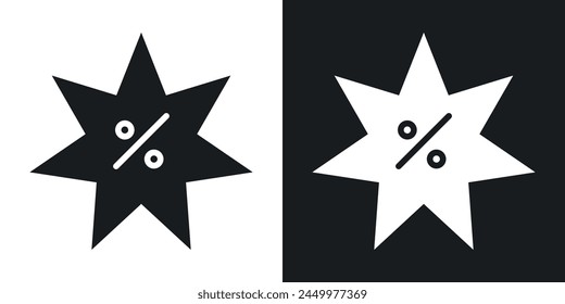 Discount Icon Set with Special Discount Percentage Tag and Buy Offer Round Stamp