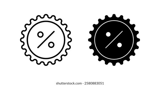 discount Icon set. Symbol isolated white background. vector illustration. color editable.