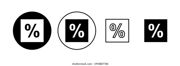 Discount icon set. Discount tag icon. 