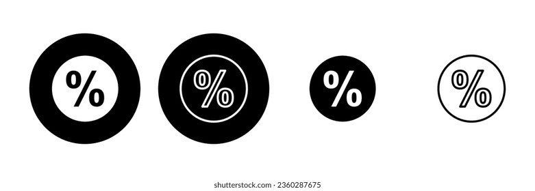 Discount icon set. Discount tag icon. 