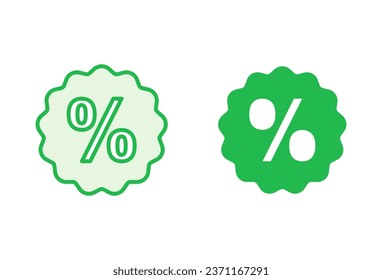 Discount icon set. Discount tag icon. 