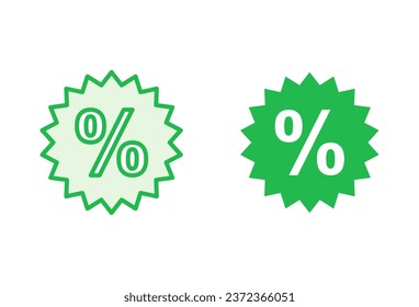 Discount icon set. Discount tag icon. 