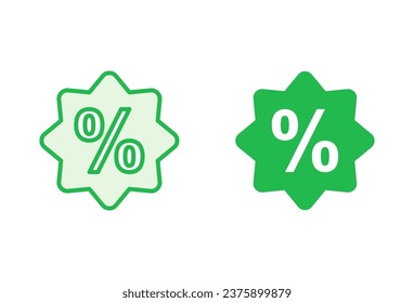 Discount icon set. Discount tag icon. 