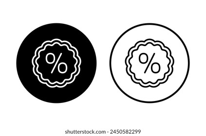 Conjunto de iconos de descuento. Icono de etiqueta de descuento. 