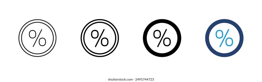 Discount icon set. Discount tag icon. 