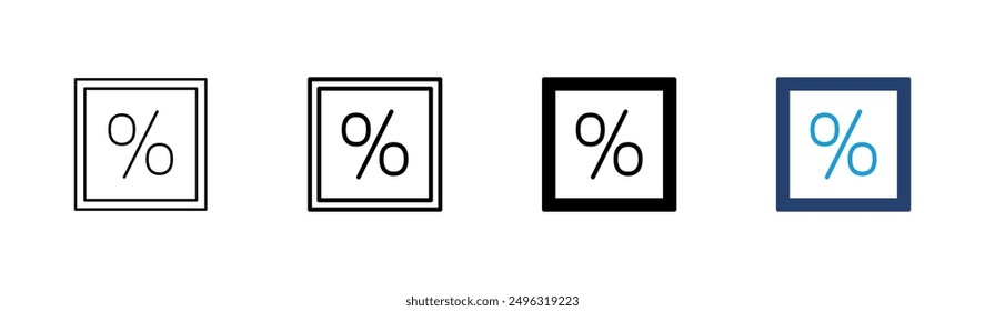 Discount icon set. Discount tag icon. 