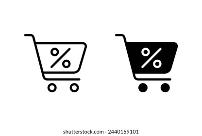 Discount icon set vector illustration for web, ui, and mobile apps