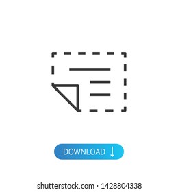 Discount icon. Shopping symbol modern simple flat vector icon