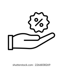Discount icon. sign for mobile concept and web design. vector illustration