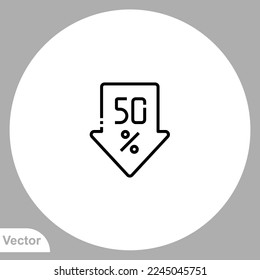 Discount icon sign vector,Symbol, logo illustration for web and mobile