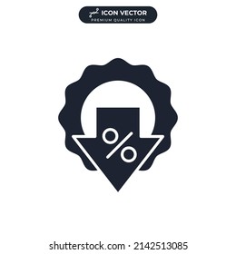 discount icon symbol template for graphic and web design collection logo vector illustration