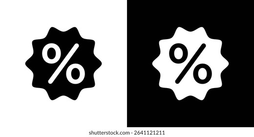 Discount icon symbols. Vector illustration.